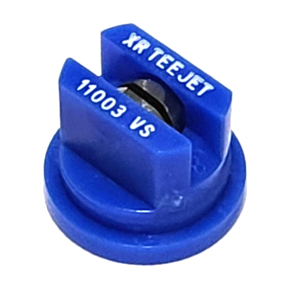XR8003-VS, SIZE 03 80° EXTENDED RANGE FLAT SPRAY TIP NOZZLE STAINLESS BLUE