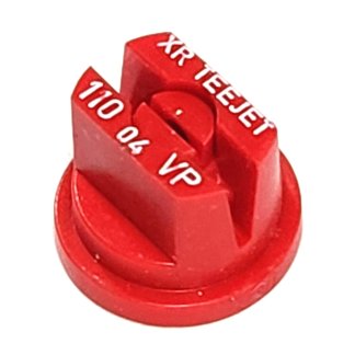 XR11004-VP, SIZE 04 110° EXTENDED RANGE FLAT SPRAY TIP NOZZLE POLY RED