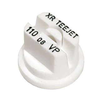 XR11008-VP, SIZE 08 110° EXTENDED RANGE FLAT SPRAY TIP NOZZLE POLY WHITE