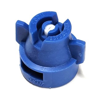 XRC11003-VK, SIZE 03 110° EXTENDED RANGE FLAT SPRAY TIP & CAP NOZZLE CERAMIC BLUE