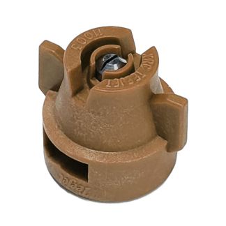 XRC11005-VS, SIZE 05 110° EXTENDED RANGE FLAT SPRAY TIP & CAP NOZZLE STAINLESS BROWN