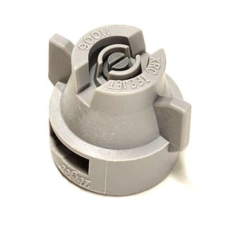 XRC11006-VP, SIZE 06 110° EXTENDED RANGE FLAT SPRAY TIP & CAP NOZZLE POLY GREY