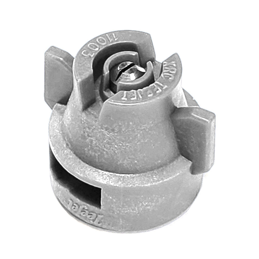 XRC11006-VS, SIZE 06 110° EXTENDED RANGE FLAT SPRAY TIP & CAP NOZZLE STAINLESS GREY