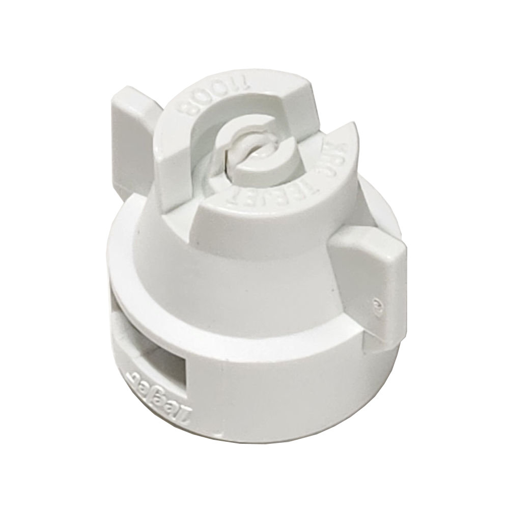 XRC8008-VK, SIZE 08 80° EXTENDED RANGE FLAT SPRAY TIP & CAP NOZZLE CERAMIC WHITE