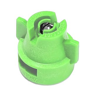 XRC11015-VS, SIZE 15 110° EXTENDED RANGE FLAT SPRAY TIP & CAP NOZZLE STAINLESS LIGHT GREEN