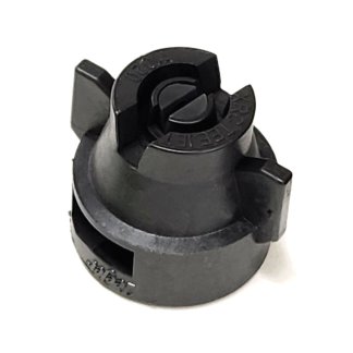 XRC11020-VP, SIZE 20 110° EXTENDED RANGE FLAT SPRAY TIP & CAP NOZZLE POLY BLACK