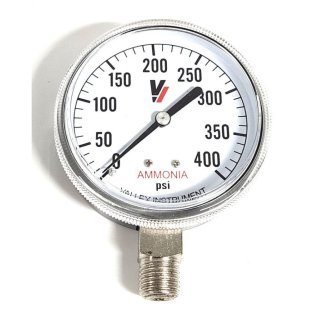 ASG400, 2-1/2" AMMONIA PRESSURE GAUGE 400 PSI
