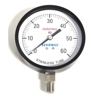 ASG604, 4" AMMONIA PRESSURE GAUGE 60 PSI
