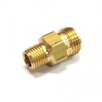 CP1322, 1/4"MPT X 11/16" MALE NOZZLE THREAD BRASS ADAPTER