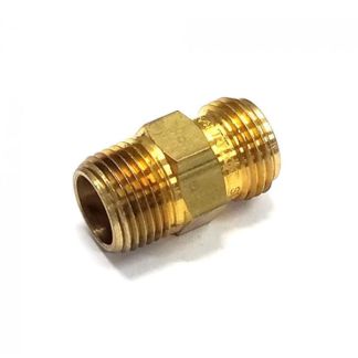 CP1324, 3/8"MPT X 11/16" MALE NOZZLE THREAD BRASS ADAPTER