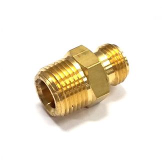 CP1340, 1/2"MPT X 11/16" MALE NOZZLE THREAD BRASS ADAPTER