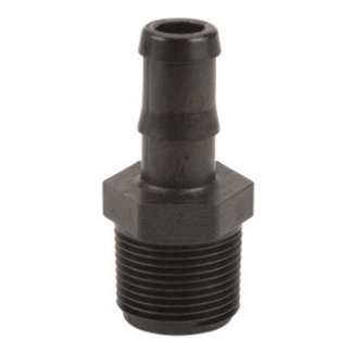 HB100-075, 1" MPT X 3/4" HOSE BARB