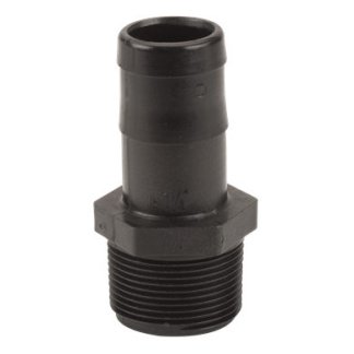 HB125, 1-1/4" MPT X 1-1/4" HOSE BARB