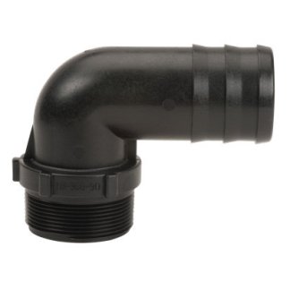 HB300-90, 3" MPT X 3" 90° HOSE BARB ELBOW