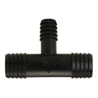 HBT050-038, HOSE BARB TEE 1/2" HB SIDES X 3/8" HB CENTER