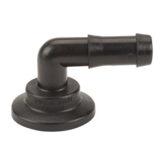 M100075BRB90, M100 FLANGE X 3/4" 90° HOSE BARB ELBOW