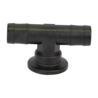 M100100HBT, M100 FLANGE X 1" HOSE BARB TEE