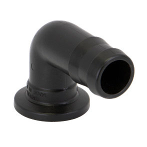 M100125BRB90, M100 FLANGE X 1-1/4" 90° HOSE BARB ELBOW