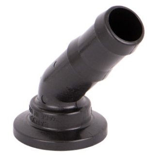 M100BRB45, M100 FLANGE X 1" 45° HOSE BARB ELBOW