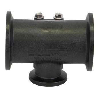 M200100TEEB, M200 X M200 X M100 FLANGE TEE W/MOUNTING TAB