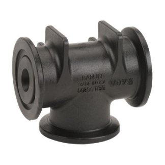 M201TEEV075, M200 FLANGE TEE WITH VENTURI EDUCTOR NOZZLE