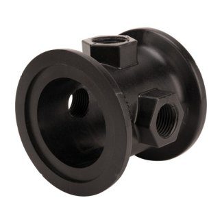 M220CPG3G, M220 FLANGE X M220 FLANGE COUPLING (3" LONG) WITH 4X 1/2" FPT PORTS