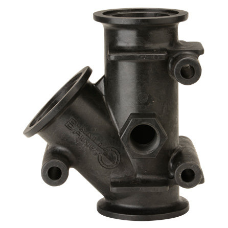 M220YG45, M220 FLANGE Y 45° WITH 3/4" FPT GAUGE PORT