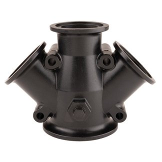 M300-220WYCG, M300 FLANGE Y X 3 M220 FLANGE OUTLETS WITH 1/4" FPT GAUGE PORT