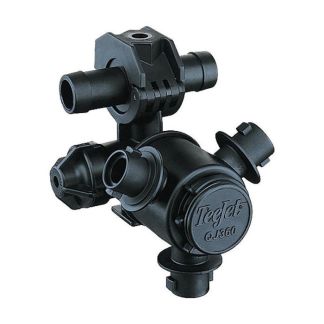 QJ363C-500-2-NYB, 3 OUTLET NOZZLE BODY WITH 1/2" DOUBLE HOSE BARB