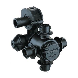 QJ364C-750-1-NYB, 4 OUTLET NOZZLE BODY WITH 3/4" SINGLE HOSE BARB