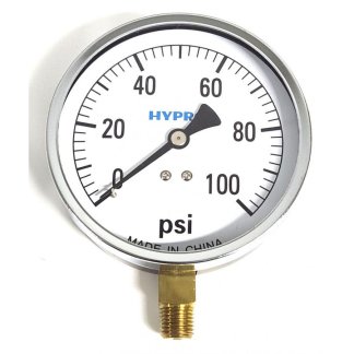 SG1004, 4" PRESSURE GAUGE 100 PSI