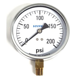 SG2004, 4" PRESSURE GAUGE 200 PSI