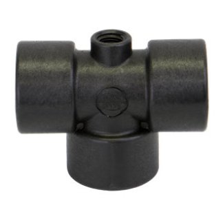 TEG100, 1" FPT TEE WITH 1/4" FPT GAUGE PORT