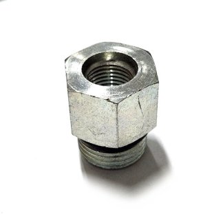 SAE10M-6F, HYDRAULIC ADAPTER FITTING, 10 O-RING MALE X 6 O-RING FEMALE
