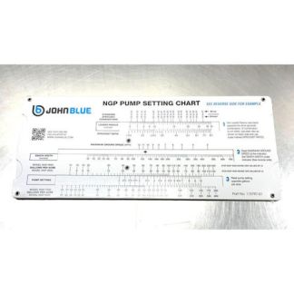 115698-91, PUMP SETTING SLIDE CHART, NGP-7055, 9055