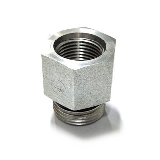 SAE12M-10F, HYDRAULIC ADAPTER FITTING, 12 O-RING MALE X 10 O-RING FEMALE