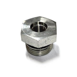 SAE12M-6F, HYDRAULIC ADAPTER FITTING, 12 O-RING MALE X 6 O-RING FEMALE