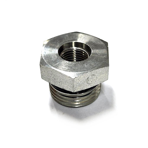 SAE12M-6F, HYDRAULIC ADAPTER FITTING, 12 O-RING MALE X 6 O-RING FEMALE