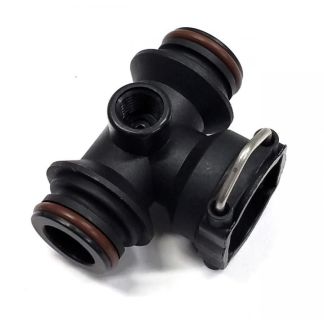 20522-00, (USE 20526-00) TEE, ORS (M) X ORS (M) X ORS (F) INLET W/1/4" FNPT GAUGE PORT