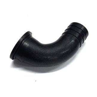 25167-01, QN HOSE SHANK 1" SST X 1" SWEEP 90° BARB