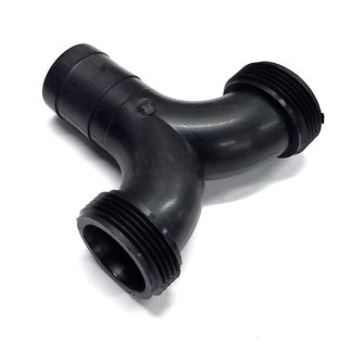 25169-00, QN SWEEP TEE 1-1/4" HOSE SHANK X 1" SST X 1" SST