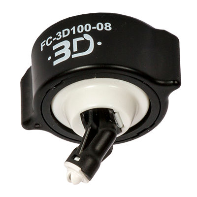 FC-3D100-08, SIZE 08 100° HYPRO 3D FASTCAP SPRAY TIP NOZZLE WHITE