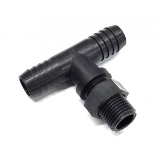 3NTT58, 5/8" TEE BARB X 11/16" NOZZLE THREAD