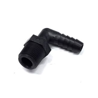 40301-00, 3/8" SINGLE HOSE SHANK 90° X 3/8" MPT