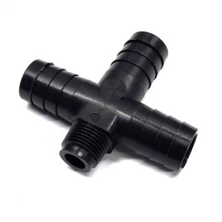 40313-00, 3/4" TRIPLE HOSE SHANK CROSS X 3/8" MPT
