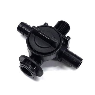 40367-00, 11/16" THREAD MOUNT X DOUBLE 1/2" HOSE SHANK BODY W/ SINGLE OUTLET