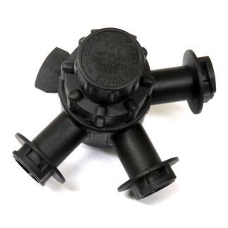 41513-00, COMBO-RATE STACKING TURRET 3 OUTLET W/MANUAL ON-OFF