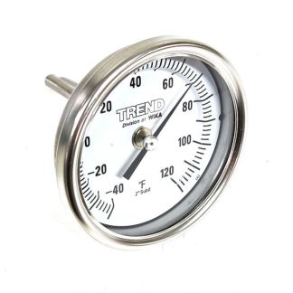 417-0001-031, TEMPERATURE GAUGE / THERMOMETER 1/2" NPT BACK THREAD