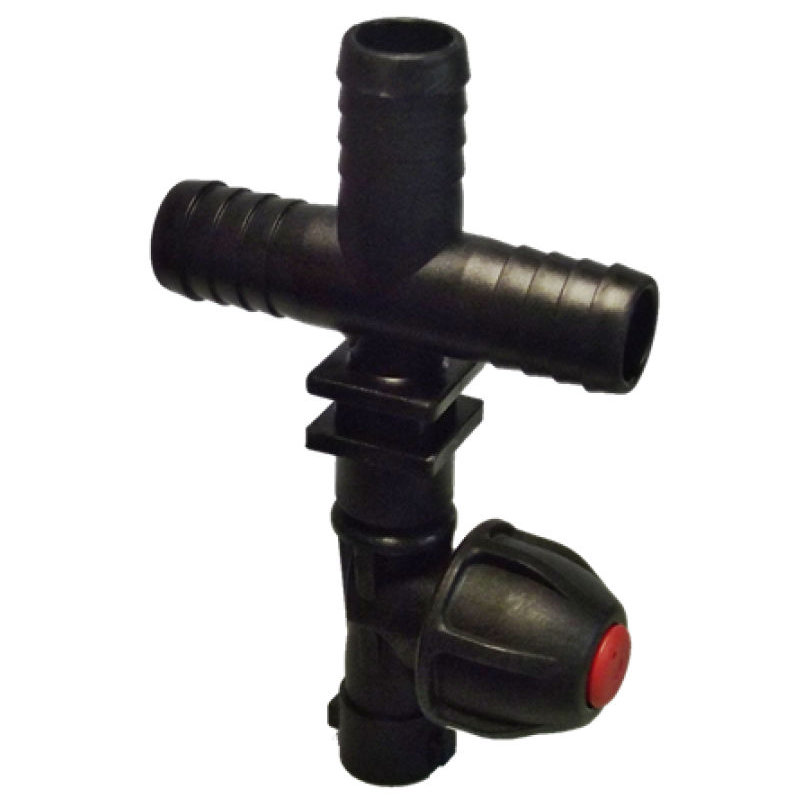 4241N-B122T, SINGLE OUTLET X 1/2" BARB CROSS SIDE DIAPHRAGM