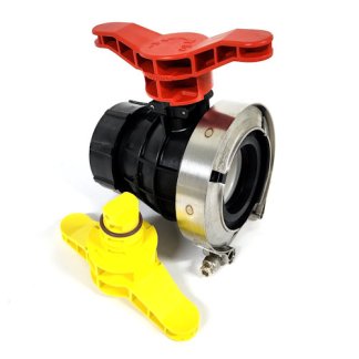 7250-5000, CLEANLOAD TANK VALVE ASSEMBLY, RED HANDLE